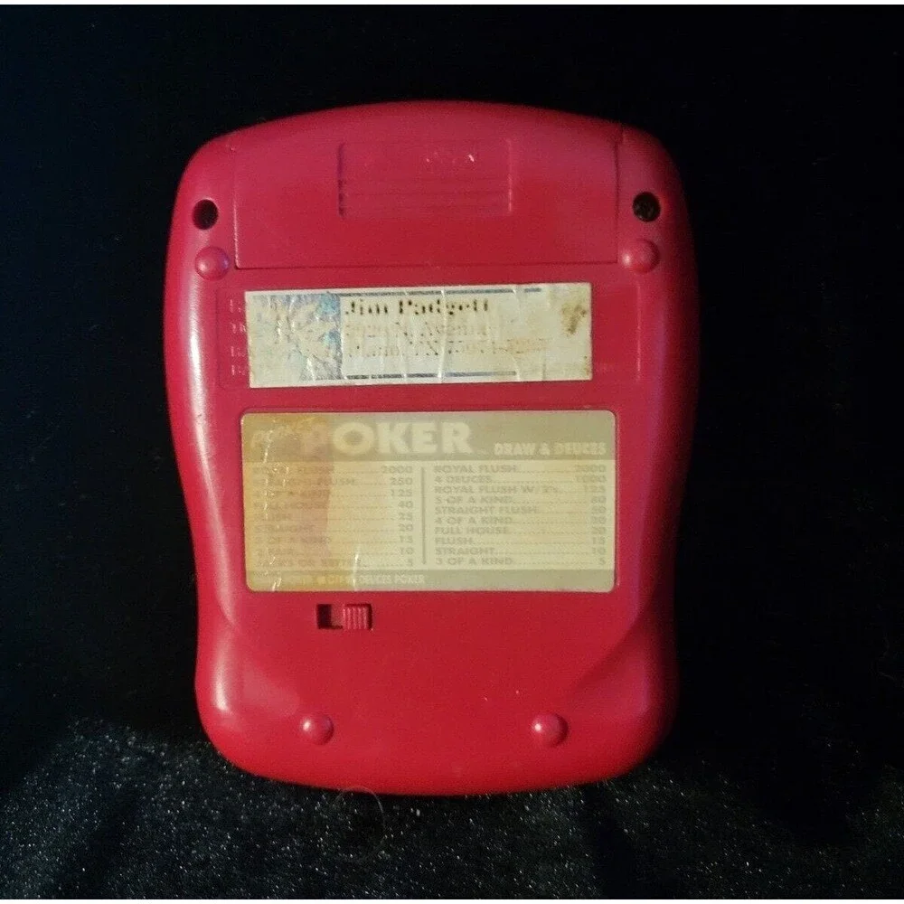 Vintage Pocket Poker Draw and Deuces Radica Handheld Game Tested Works 1997